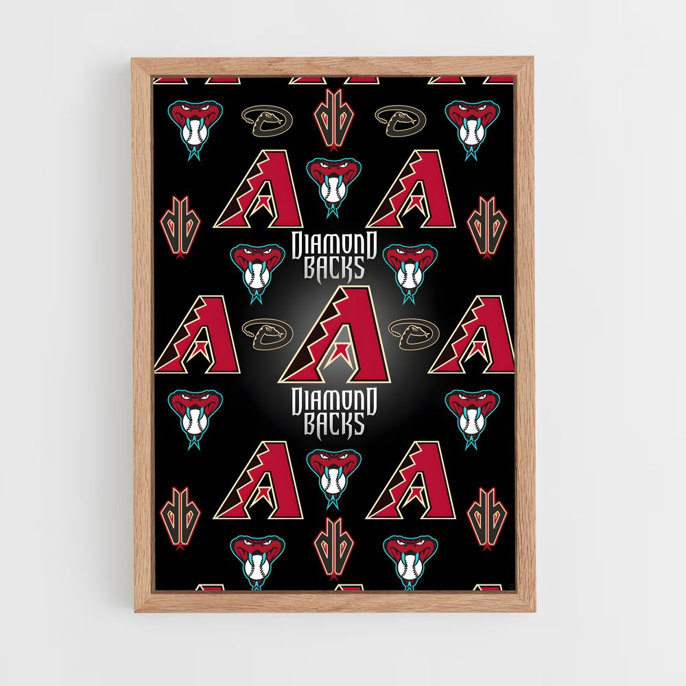 Poster Diamondbacks en Action – affiche Baseball (vue 4)
